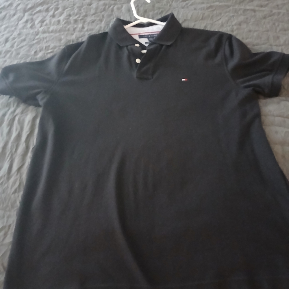 Tommy Hilfiger Men's Black Polo Shirt